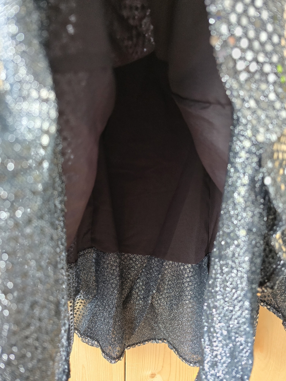 Vintage Vittoria Virini Canada Silver Metallic Mini Party Dress Size 9/10 - Picture 10 of 10